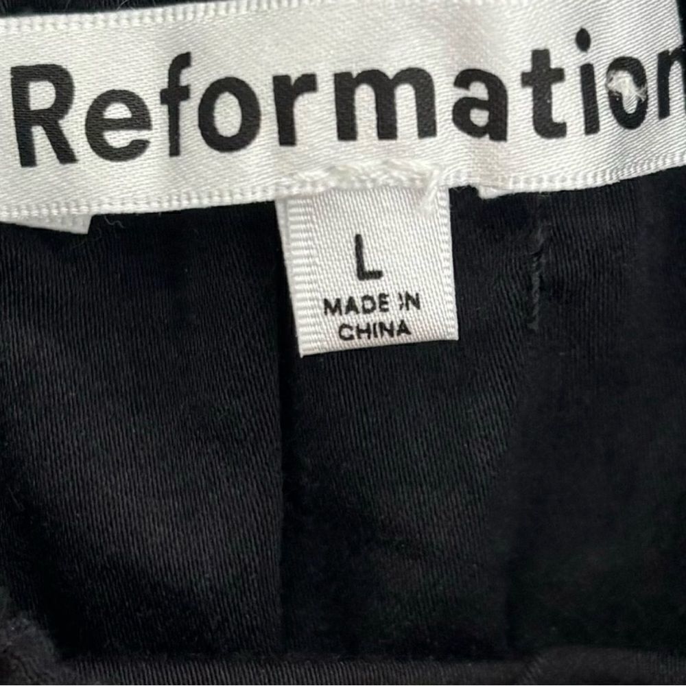 NWT Reformation Bennie midi dress in black - Picture 14 of 15